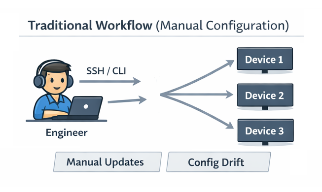 Traditional Network Configuration Workflow