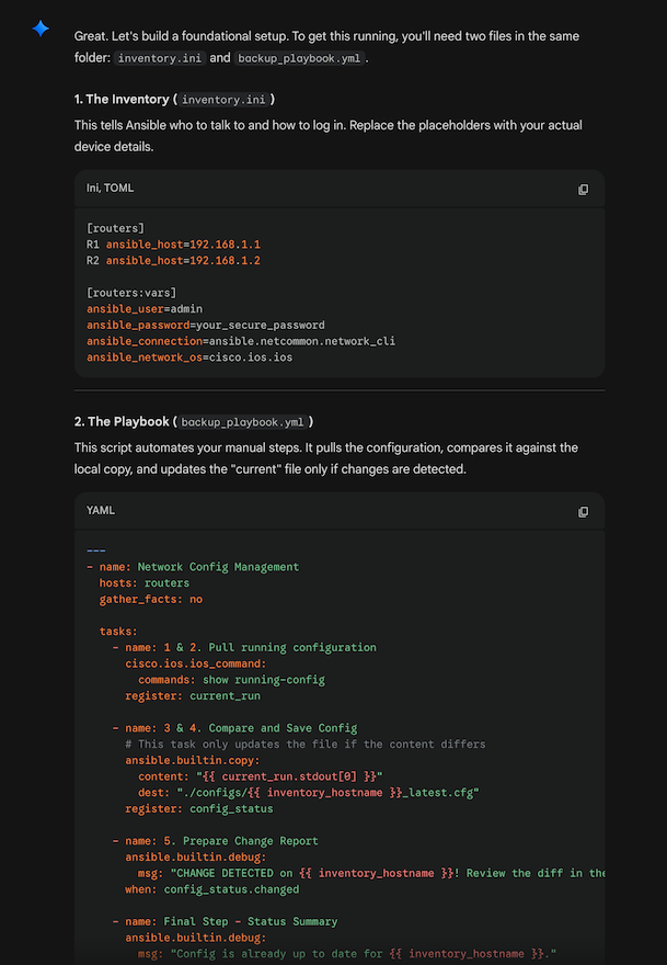 Gemini Initial Ansible Playbook
